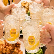일본 산토리 가쿠빈 위스키 하이볼 잔 375ml