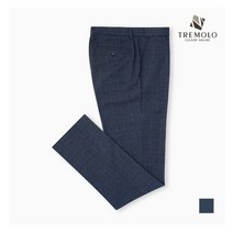 인디안 TREMOLO 블루 기획 폴리 혼방 슬랙스_TRNDLTZ8131