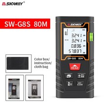 레이저거리측정기 골프 도구 레이저 거리 고정밀 레이저 거리 측정 165, sw-g8s 80m