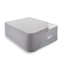 Brookstone Innovations 내장 스위치가 있는 완벽한 에어 베드 자동 팽창 및 수축 - 매트리스 커버 휴대용 케이스 포함 트윈 사이즈 높이 30.5cm(12인치) 4, 24 Inches, Queen