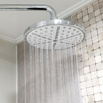 [성우] 국산 교체용 원형 해바라기 샤워기 헤드 [화이트]