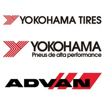 요코하마 타이어 스티커 yokohama tire advan 자동차 튜닝 데칼, 선택-2, 대, 그레이