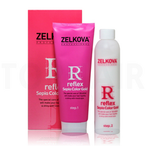 리플렉스 세피아 컬러 골드 염색약 220ml, 밝은갈색 7N, 1개