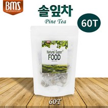 솔잎 차 티백 소나무 잎 100% 솔잎가루 조선솔 침엽수 60티백, 60g, 3개