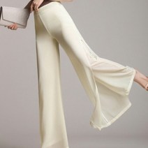 @^@G124553 (3XL까지) 옆트임 이중쉬폰 와이드팬츠 * EM:6A24C7