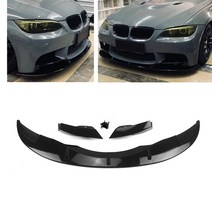 bmw 바디킷 v 스타일 프론트 범퍼 스포일러 립 e90 e92 m3 2009-2013 베이스 쿠페세단, 글로시 블랙