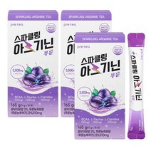 프리티 스파클링 아르기닌 푸룬 콤부차 탄산수 아르기닌, 45개, 11g