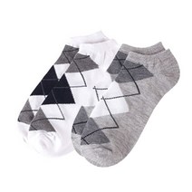 EF& 남자 아가일 체크 무늬 발목 양말 5켤레 W2353EA