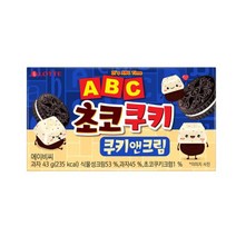 칠성 사무실간식 탕비실간식 롯데 ABC초코쿠키 쿠키앤크림 과자세트 간식추천 43G 32개, 9세트