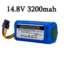 Proscenic 코코아 스마트 780t 790t 여름 p1s p2s 재즈 kaka 로봇 진공 청소기 리튬 이온 충전용 14.8v 3200mah 배터리, 14.8v 2600mah