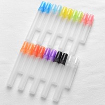 네일오일펜공병 100 개몫 다채로운 지상 유리 향수 스프레이 병 여행 별도 Ottling 청정기 작은 Svample 샘플 바이알, 5ml+yellow