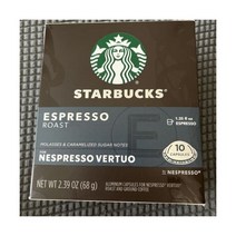 스타벅스 by 네스프레소버츄오- 에스프레소 Roast 커피 10 캡슐 Exp. 04/2023