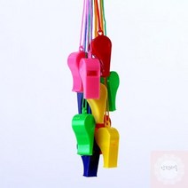 피리_호루라기_혼합색_목걸이 B171, 24개입 * 1봉