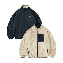 필루미네이트 리버시블 플리스 자켓-네이비 Reversible Fleece Jacket-Navy Jacket