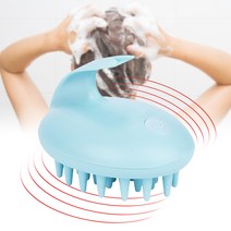 엔템 전동 두피마사지기 머리 안마기, 핑크(건전지포함)