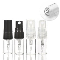 플라스틱캡 샘플 스프레이 2ml 향수 공병 유리 리필 미스트 미니 샘플 용기, 간편 투명캡/5ml