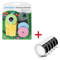 9mm (1880 ') 용 Dymo 3/8 수동 라벨 메이커 Dymo DIY 수동 라벨 프린터 타자기 용 3D 엠보싱 플라스틱 pv, Package C