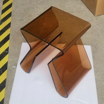컬러 아크릴 투명 스툴 잡지 랙 꽂이 인테리어 5color, E