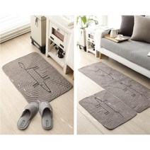 집들이선물용 먼지날림없는 주방 발매트 현관 화장실문 발판 세탁 냉기차단 가정집, 발매트-차콜