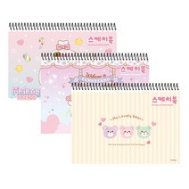 미술행사 대용량 여아 손잡이 스케치북 신학기 드로잉 동센타 예쁜 EQ, 랜덤