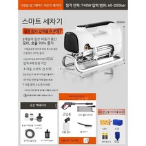 프리미엄 고압 세차기 휴대용 전동 인덕션 모터, 3