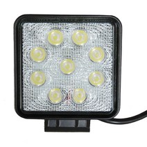LED 써치라이트, 12V차량전용-27W 사각 랜즈형 써치 60도, 1개
