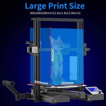 Creality-Ender 3 Max 3D 프린터 300x300x340mm 금속 FDM 애호가 홈저용 더 큰 유리 베드 포함, 05 EU