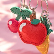 가죽공예 과일 열쇠고리 키링 만들기재료, 바나나