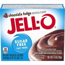 JELL-O Chocolate Fudge Instant Pudding Pie Filling Mix (1.4 oz Box), 1