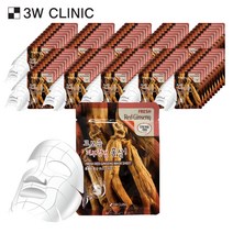 3W CLINIC 후레쉬 홍삼 마스크 시트 100매, 100개, 1개입