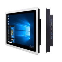 10 인치 12 15 산업용 미니 컴퓨터 인텔 코어 i7 3537U 17 패널 AIO pc Windows pro 용 정전 식 터치 스크린 포함, 15 inch, i7 3537U 8Gb 512Gb