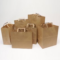 한큐 친환경 크라프트 종이쇼핑백 100장, 중 260*90*360