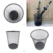 마트498 철재 우산꽂이통 28CM 원형쓰레기통 업소용우산꽂이 폐지수거함 우산보관함 인테리어휴지통 철제우산꽂이
