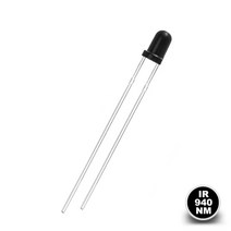 100Pcs 3mm 5mm IR LED 다이오드 Transimitter 수신기 850nm 940nm 적외선 Photodiode Phototransistor 에미 터 조명 방출 LE, [03] 3mm 940nm Receiver
