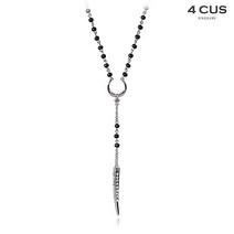 포커스 4CUS 큐빅혼우드목걸이_F9F2AN20895