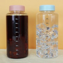 아이스 스탠다드 1리터 눈금보틀, 화이트, 01.블랙-보틀, 1개