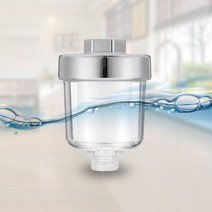 베이직수도필터 녹물제거 샤워기 세면대 비데 필터, 리필2ea