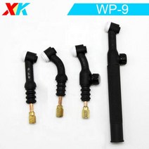 논가스용접기 프라즈마 절단기 용접봉 TIG 용접 WP9 WP9F WP9FV 밸브가 있는 유연한 토치 헤드 공기 냉각 125AMP, WP9F+2PCS