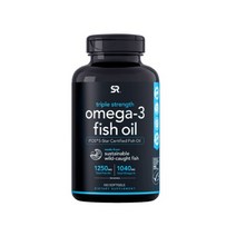 SR 스포츠리서치 오메가3 rTG알티지 1250mg 180젤 EPA DHA 트리플스트렝스 알래스카오메가3 피쉬 오일 오마비, 오메가3 30젤x2통