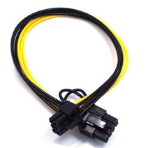 62cm pci-e 6pin 전원 공급 장치 브레이크아웃 보드 어댑터 변환기 12v for ethereum btc antminer miner mining hp 서버 psu gpu, 없음
