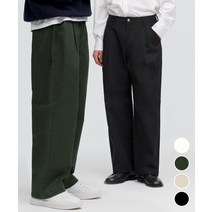 COSTUME O’CLOCK 원 턱 와이드 코튼 팬츠_4 COLOR COOSPT199