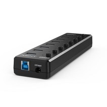 넥스트 NEXT-UH309PD USB3.0 7포트 허브 + PD 퀵차지 유전원 개별스위치 USB허브, 선택없음
