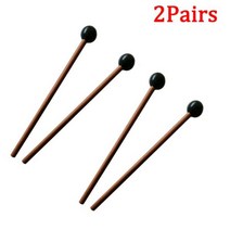 1/2 쌍 혀 드럼 스틱 21cm 길이 실로폰 마림바 타악기 악기 액세서리 용 전문 망치, 2 pairs, China