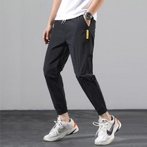 데일리 조거 팬츠 아이스 밴딩 바지 시보리