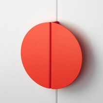 이케아 BEGRIPA 베그리파 손잡이 2p 반원 130mm 문 고리, 오렌지, 1개