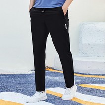 수입 봄 가을 남자 슬랙스 데일리 회사원 대학생 바지 와이드 테이퍼드핏 통넓은 팬츠 치트키 밴딩 면접 소개팅 나일론 면바지 부츠컷 키큰쇼핑
