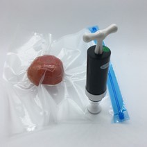 업소용 진공포장기 가정용 진공압축기 주방 수동 실러 핸드 펌프 및 쓰기 가능한 실러 백, 26x34cm
