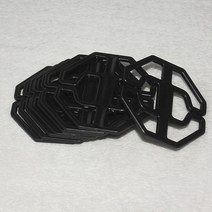 자동차시트 자동차시트 자동차의자방석 쿠션 부품 보조재 거는고리 버클 금속 훅 차량시트커버 플라스틱 작은 고리, T11-8개(팔각 척 두꺼운 형)블랙