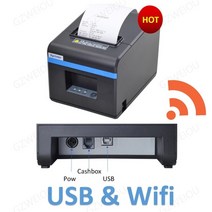 XPRINTER 송장 프린터 택배 라벨기 라벨 출력기 프린터기 xprinter 80mm wifi 블루투스 열 영수증 pos 주방용 자동 커터 포함 usb이더넷 포트 숍 레스토랑, 와이파이, 우리 플러그