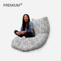 요기보 럭스 맥스 프리미엄 플러스 빈백 소파 FUBPP120L, Black Pearl (블랙펄)